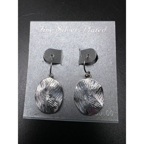 Textured Drop Earrings - Picture 5 of 5